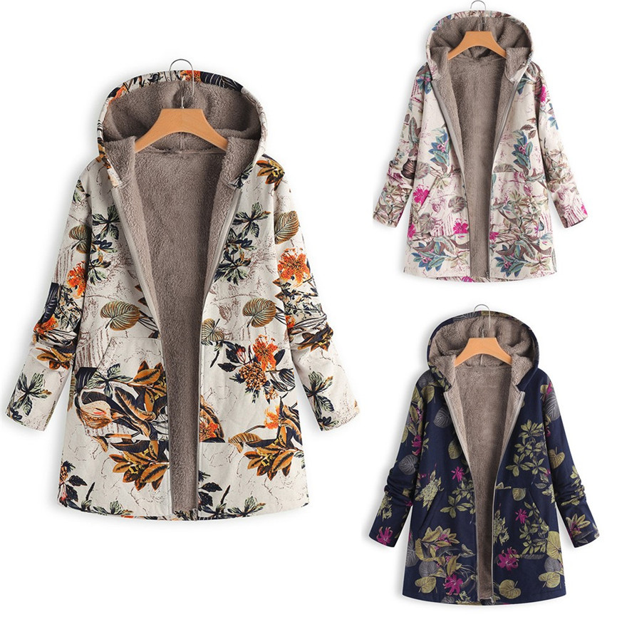 Plant Parent Hoodie - 2021 neue Frauen Winter Warm Floral