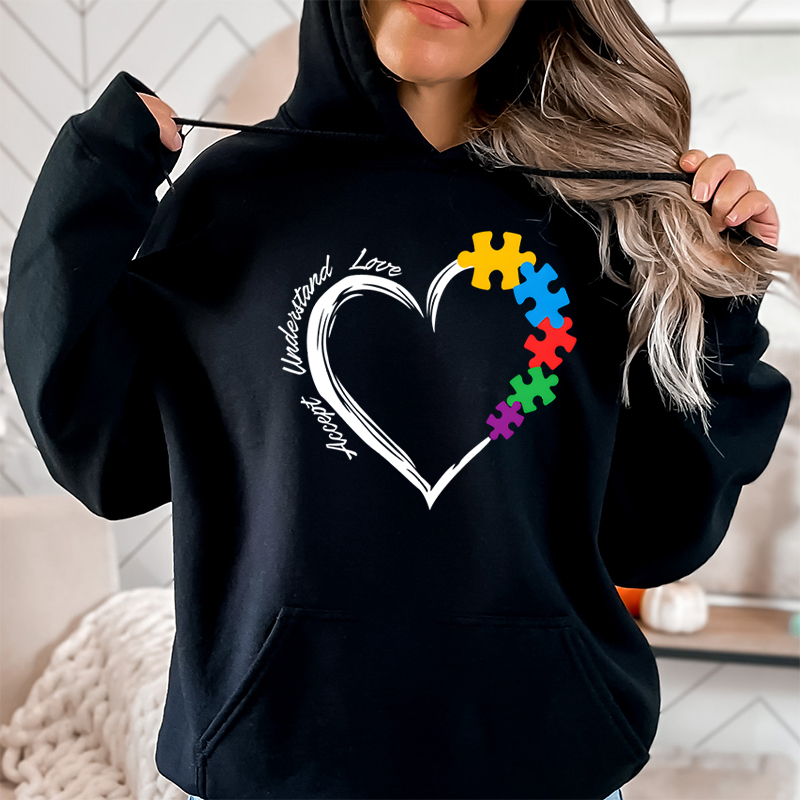 Plant Parent Hoodie - Autismus Herz Akzeptieren Verständnis Liebe Drucken
