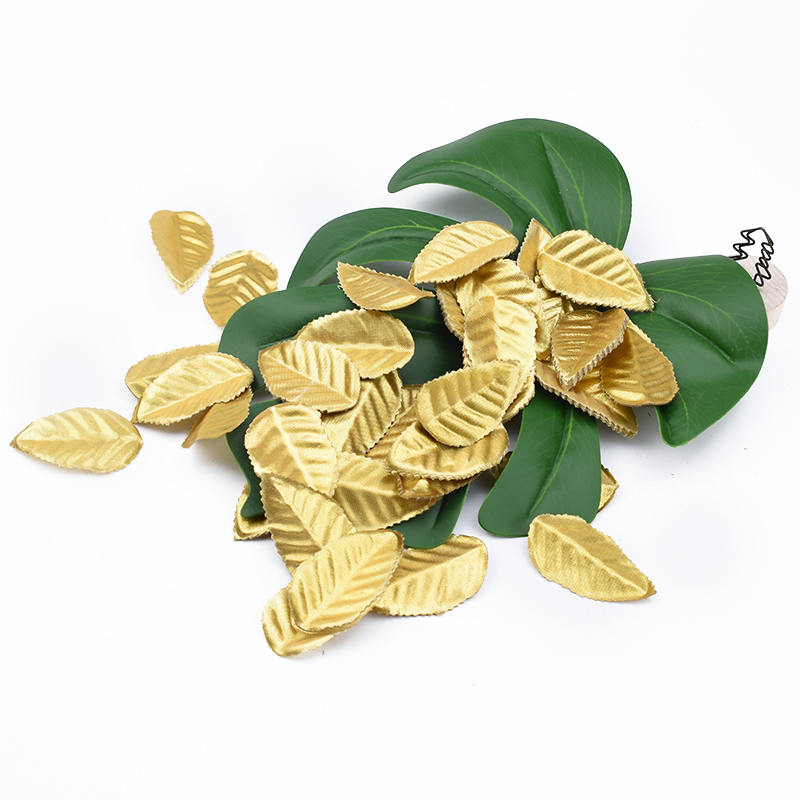 Plant Parent Gifts - 100/200 Stück Seide Rosen Blatt Gold