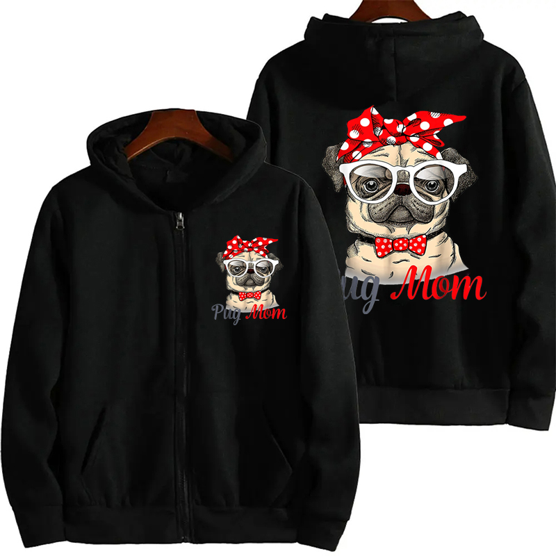 Lustiger Mops-Mama-Aufdruck, R – Plant Parent Hoodie Bewertung und Preis