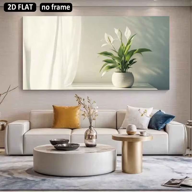 2D Flachdruck, 2D Flachdruck 1 – Peace Lily White Bewertung und Preis