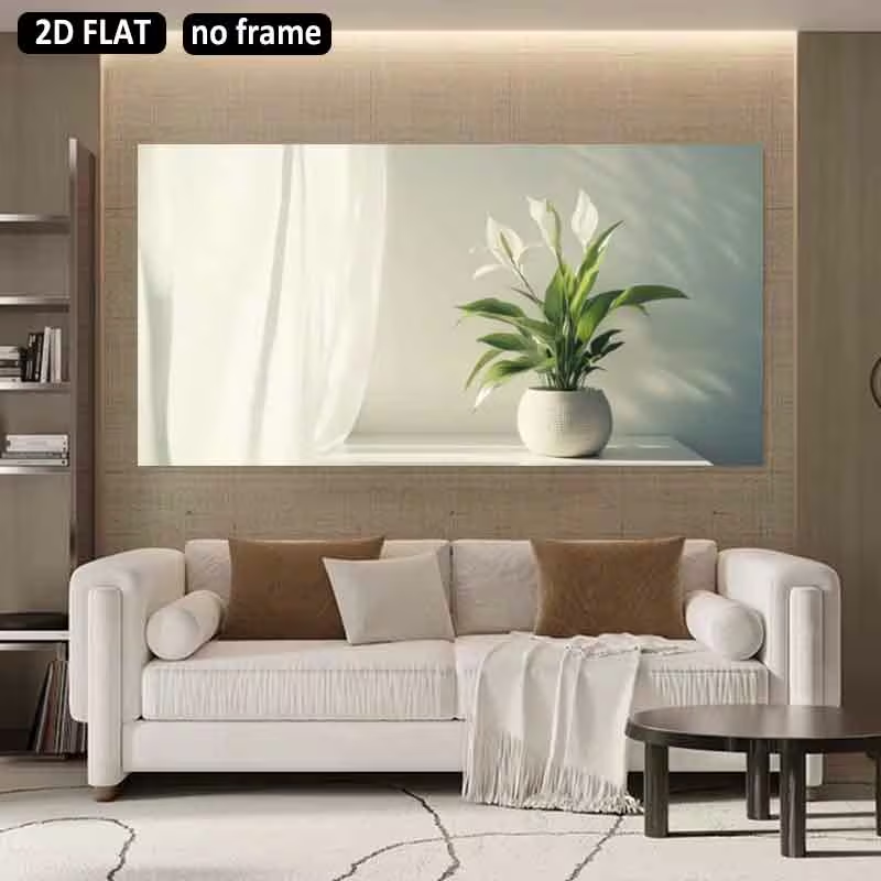 2D Flachdruck, 2D Flachdruck 1 – Peace Lily White Bewertung und Preis